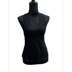 Intima black laced blouse